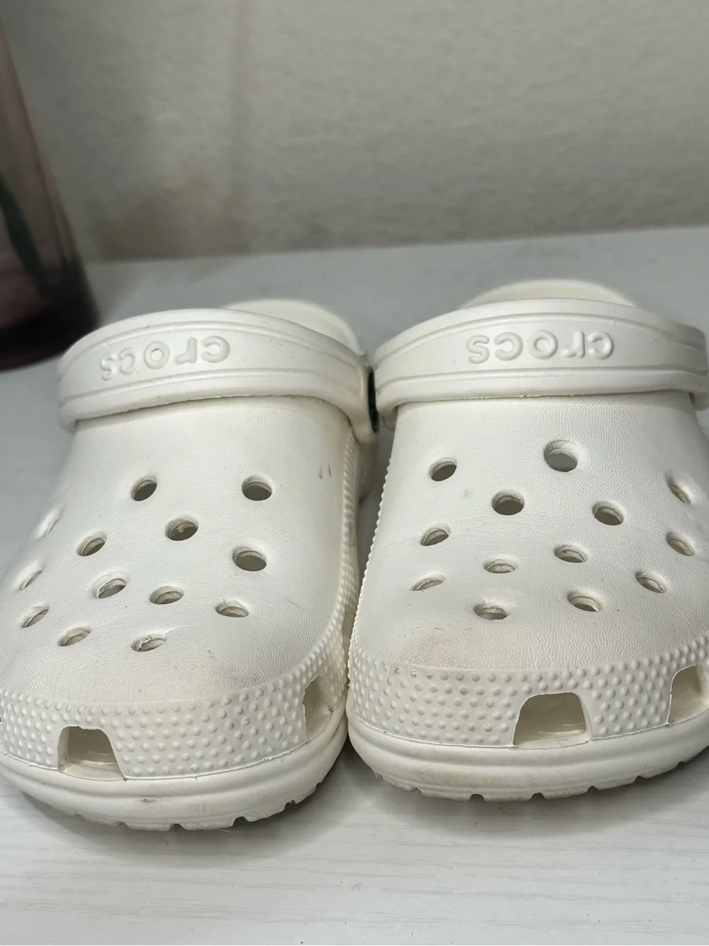 CROCS Kids White Classic Clogs